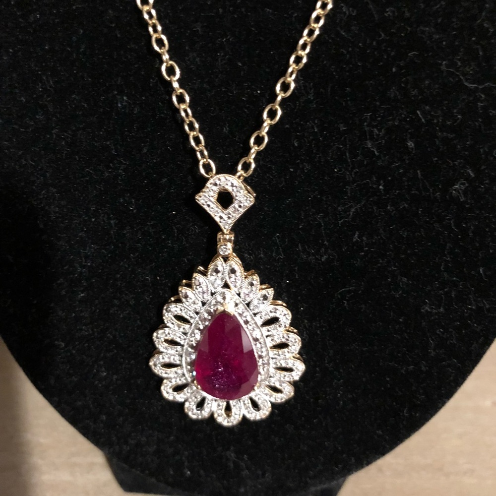 Ruby necklace - Picture 6 of 8